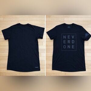 Adidas Climalite ‘Never Done’ Black Training T-Shirt Men’s L Athletic Gym Tee